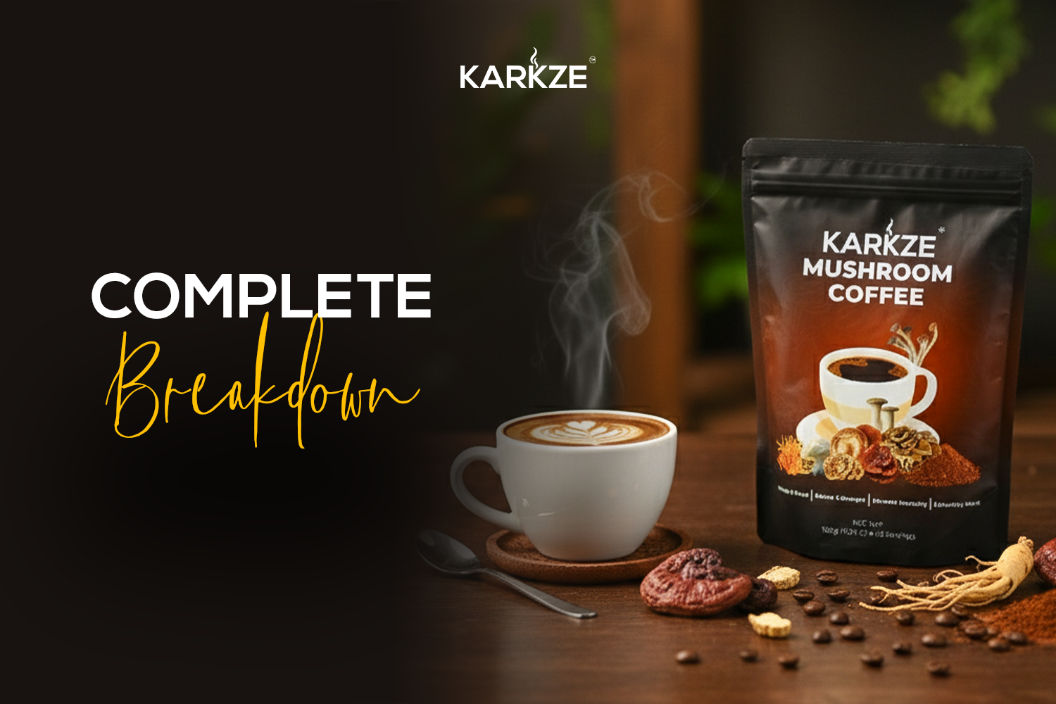 Complete Breakdown of Karkze Mushroom Coffee Ingredients And Their Benefits