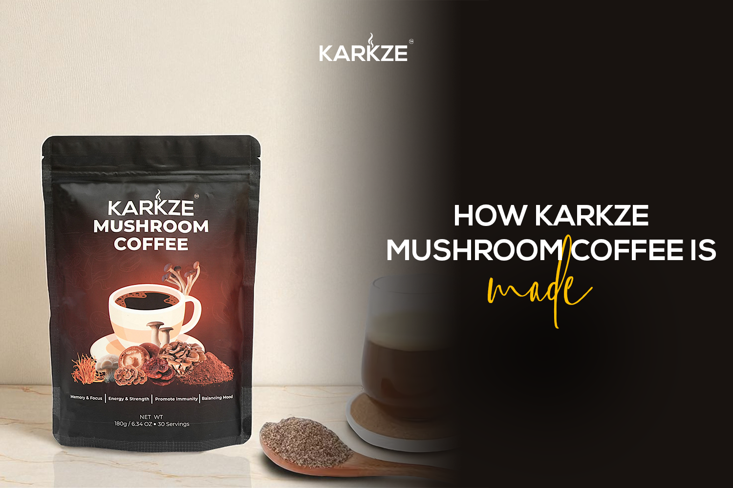How Karkze Mushroom Coffee Is Made