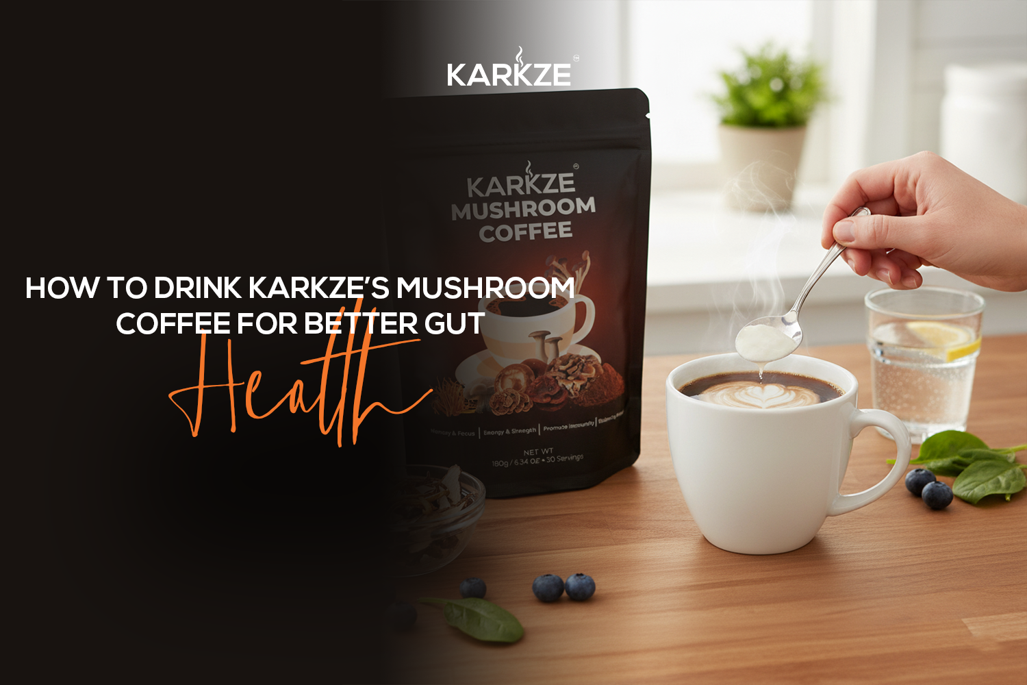 How to Drink Karkze’s Mushroom Coffee for Better Gut Health