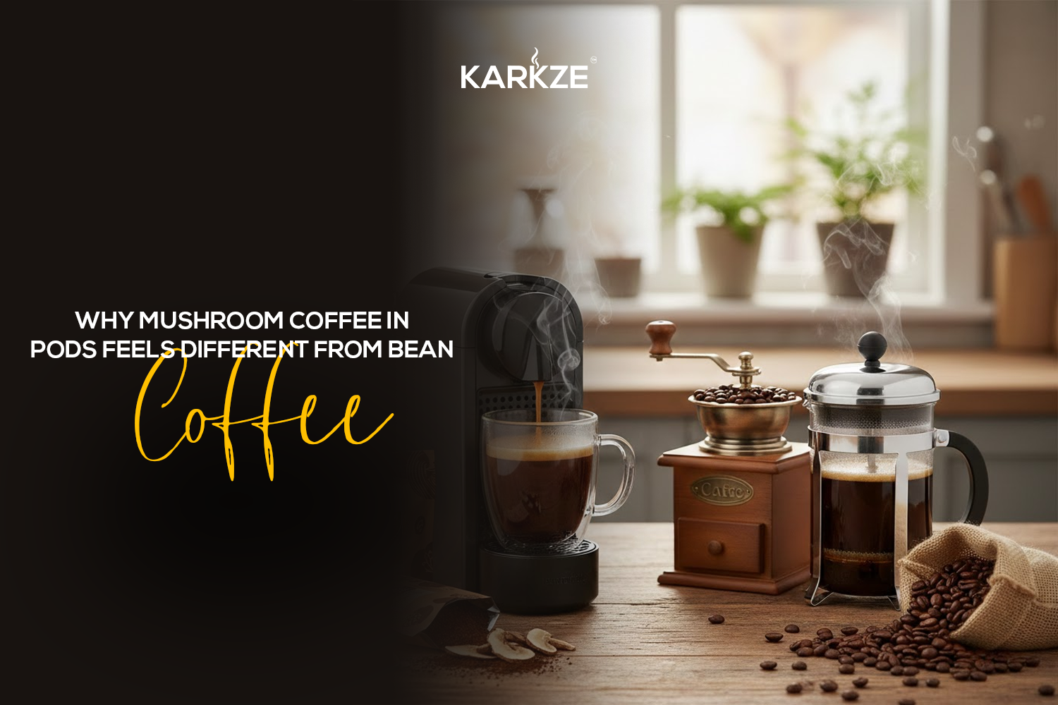 Why Mushroom Coffee in Pods Feels Different From Bean Coffee